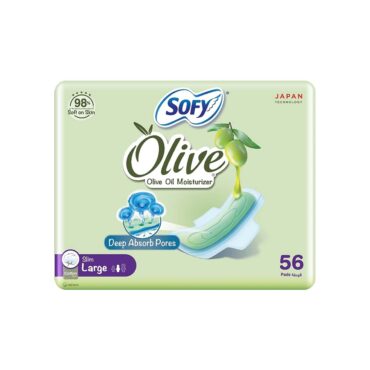 Sofy Olive Pads Size Slim Large - 56 Pads