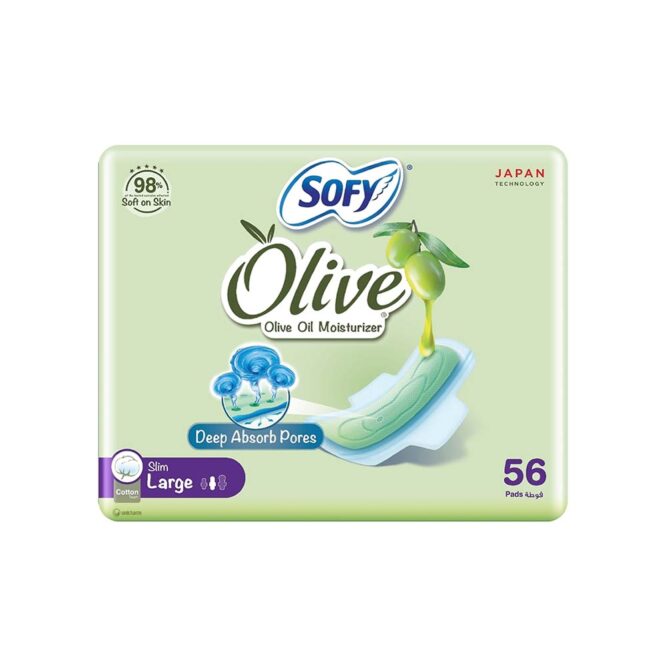 Sofy Olive Pads Size Slim Large - 56 Pads