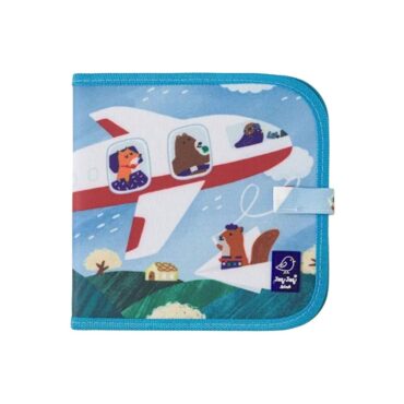 Jaq Jaq Bird Friends Erasable Book with 4 Butterstix Chalk - 8 Pages, Airplanes