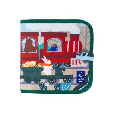 Jaq Jaq Bird Friends Erasable Book with 4 Butterstix Chalk - 8 Pages, Trains