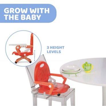 Chicco Pocket Snack Booster Seat (6m+) Max 15kg - Poppy Red