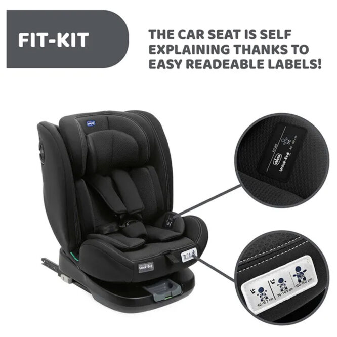 Chicco Unico Evo I-Size Classic Car Seat - Black