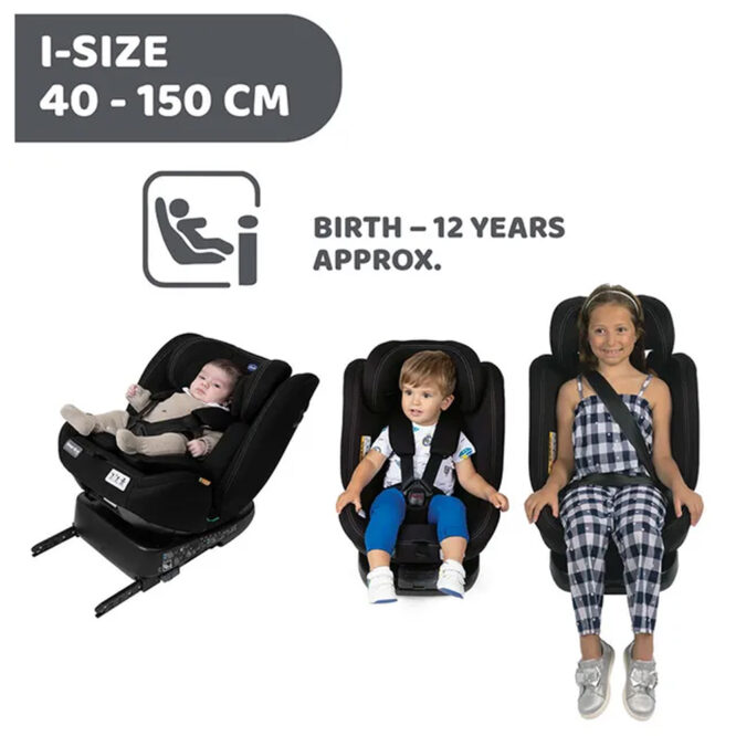 Chicco Unico Evo I-Size Classic Car Seat - Black