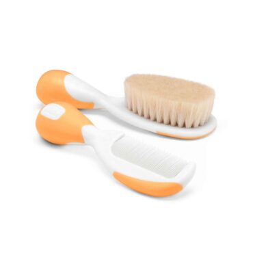 Chicco Baby Brush & Comb - Orange