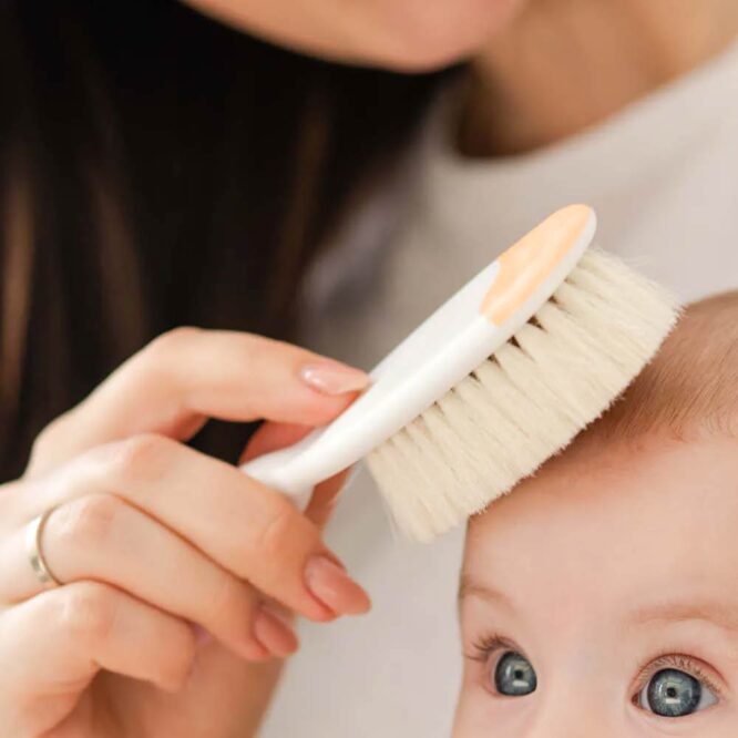 Chicco Baby Brush & Comb - Orange