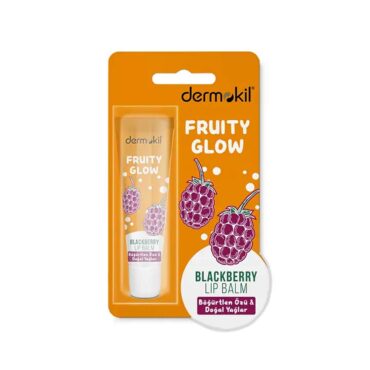Dermokil Fruity Glow Lip Balm - Blackberry 15g