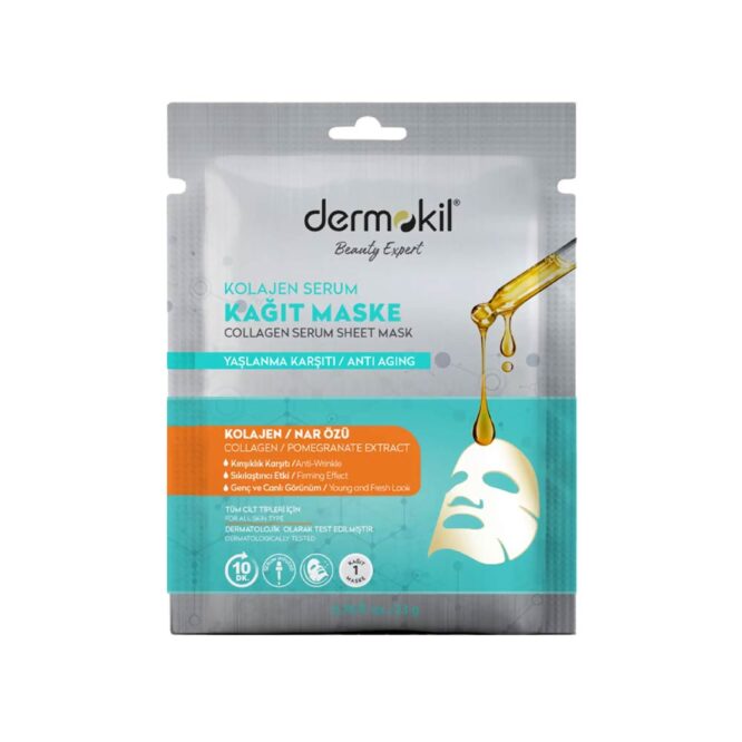 Dermokil Collagen Serum Sheet Mask for Anti Aging 23g