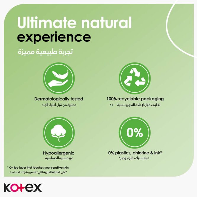 Kotex Natural Maxi Protect Normal - 26 Pads