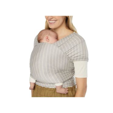 Ergobaby Aura Knit Baby Wrap (0m+) - Gray Stripes