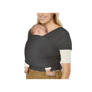 Ergobaby Aura Knit Baby Wrap (0m+) - Soft Black