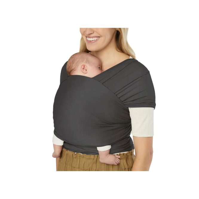 Ergobaby Aura Knit Baby Wrap (0m+) - Soft Black