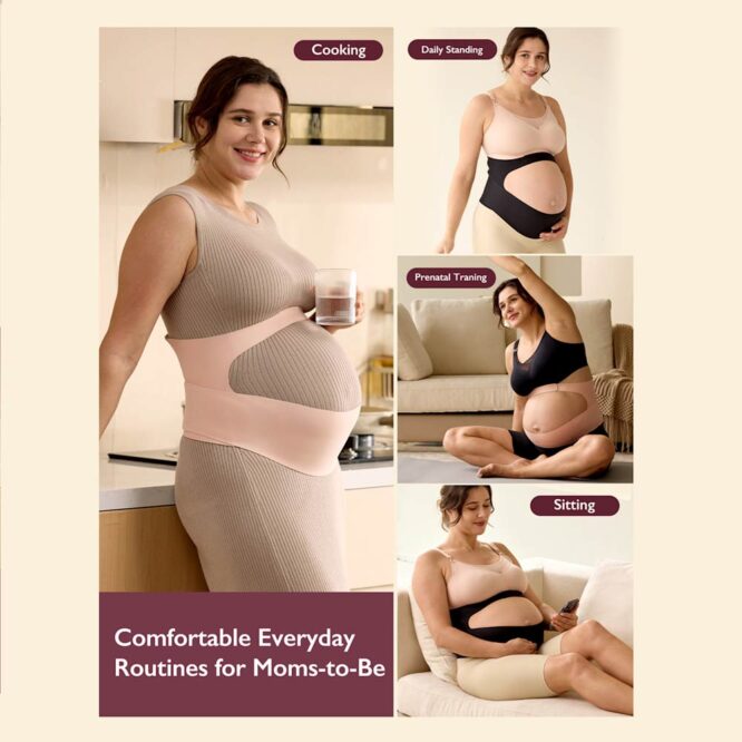 Momcozy Pregnancy Belly Band - Oyster Pink