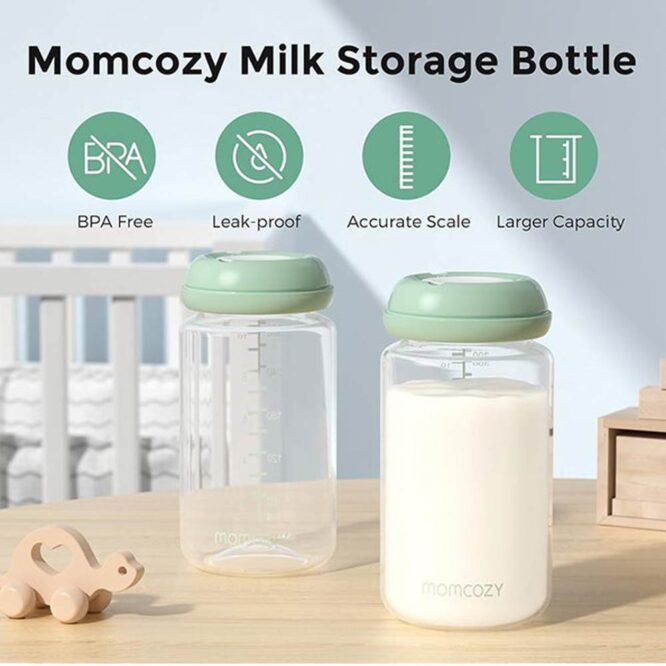 Momcozy Milk Storage Bottle 300ml 4 Pack