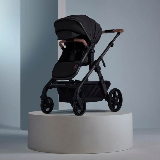 Silver Cross Wave 3 Stroller with Chasis & Seat - Licorice
