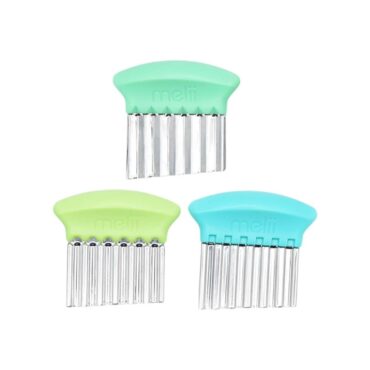 Melii Crinkle Cutters Set - Blue, Mint & Lime