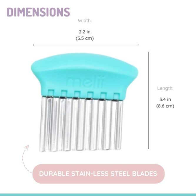 Melii Crinkle Cutters Set - Blue, Mint & Lime