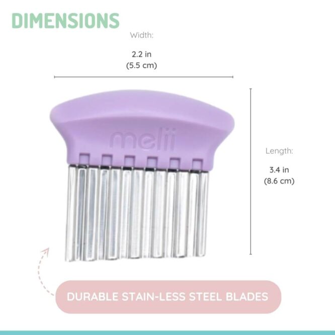 Melii Crinkle Cutters Set - Pink, Purple & Gray