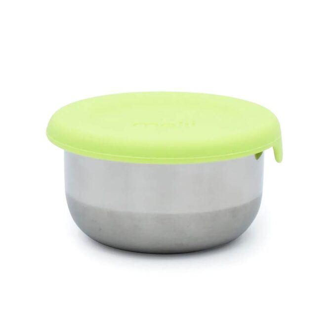 Melii Mini Stainless Steel Food Containers - Blue, Mint & Lime