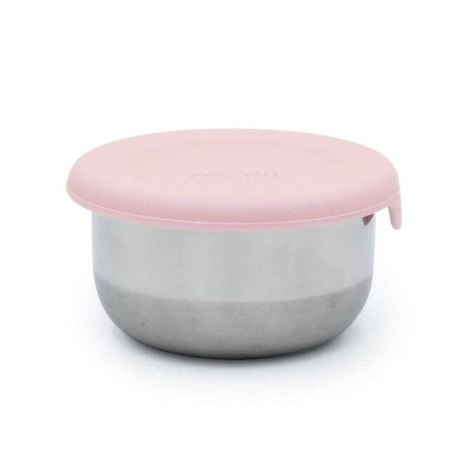 Melii Mini Stainless Steel Food Containers - Pink, Purple & Gray