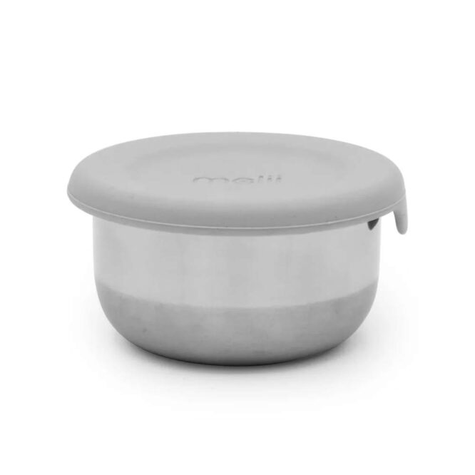 Melii Mini Stainless Steel Food Containers - Pink, Purple & Gray