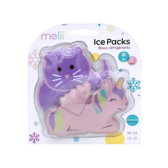 Melii Gel Ice Packs - Unicorn & Cat