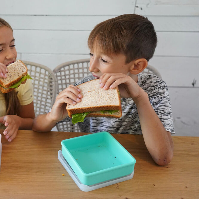 Melii Silicone Sandwich Box - Blue
