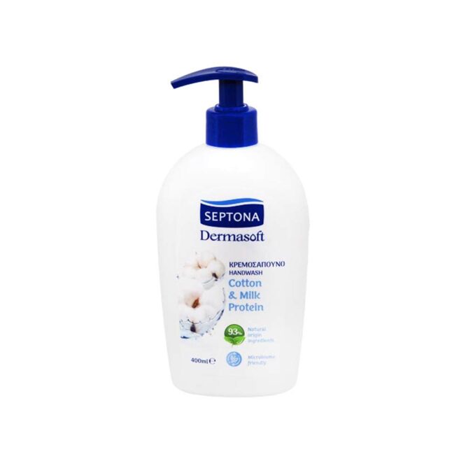 Septona Dermasoft Hand Wash Cotton & Milk Protein 400ml