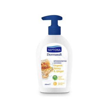Septona Dermasoft Hand Wash Organic Honey & Ginger 400ml