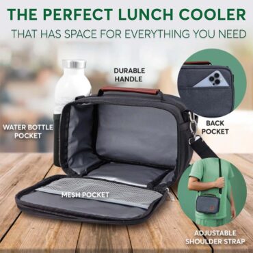 Umami Insulated Lunch Bag - Black