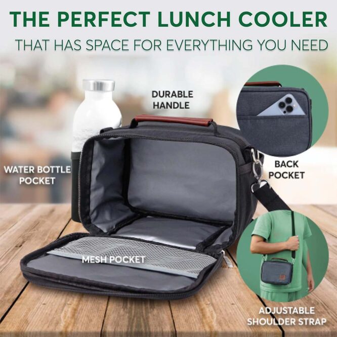 Umami Insulated Lunch Bag - Black