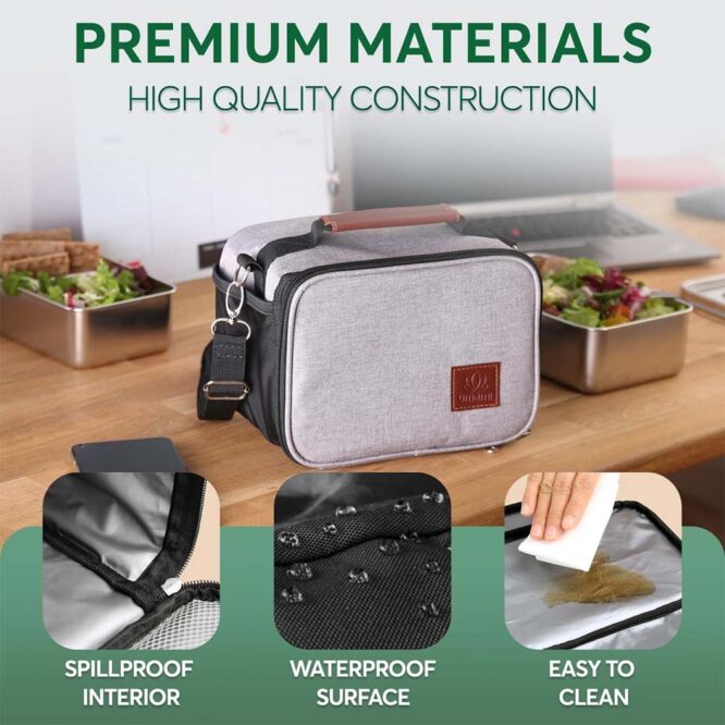 Umami Insulated Lunch Bag - Gray