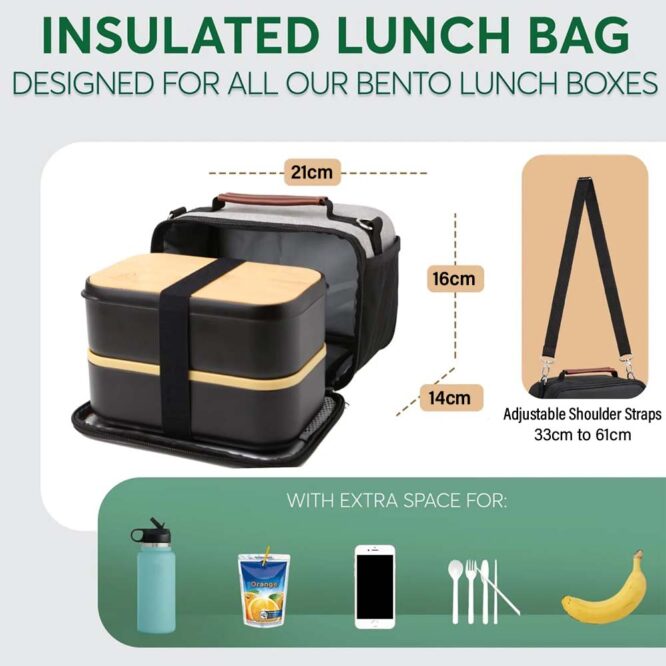 Umami Insulated Lunch Bag - Gray