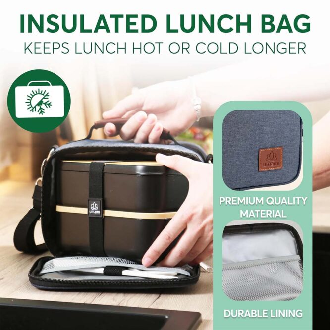 Umami Insulated Lunch Bag - Navy Blue