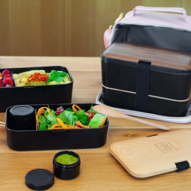 Umami Premium Nestable Bento Box - Beech Wood