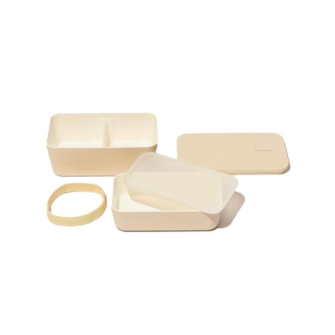 Takenaka Bento Flat Dual - White Eggshell