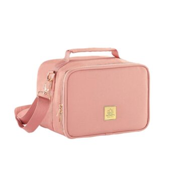 Umami Prive Insulated Leather Lunch Bag - Wild Rose