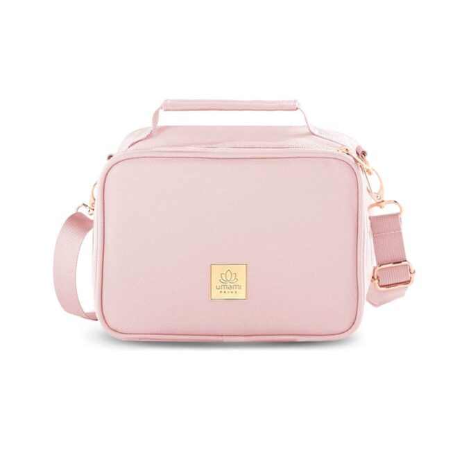 Umami Prive Insulated Leather Lunch Bag - Wild Rose