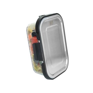 Iris Glass Lunch Box with Steel Lid 640ml