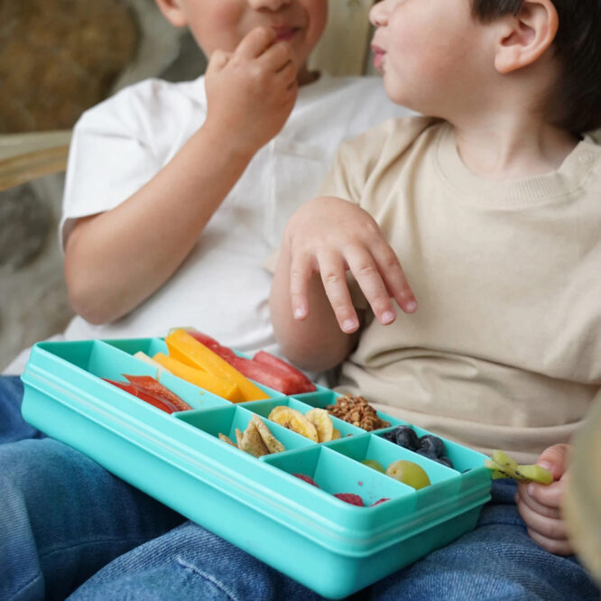 Melii Snackle Lunch Box, Large - Blue