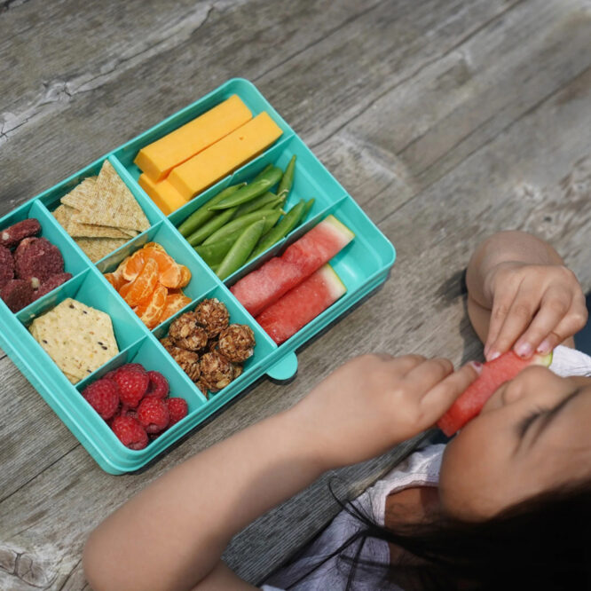 Melii Snackle Lunch Box, Large - Blue