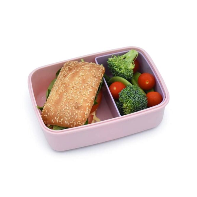 Melii Bento Box with Removable Divider - Pink