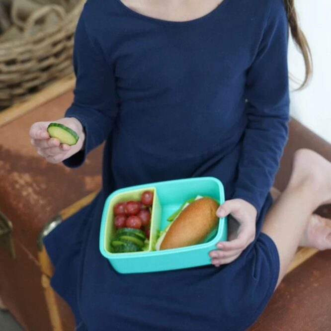 Melii Bento Box with Removable Divider - Blue