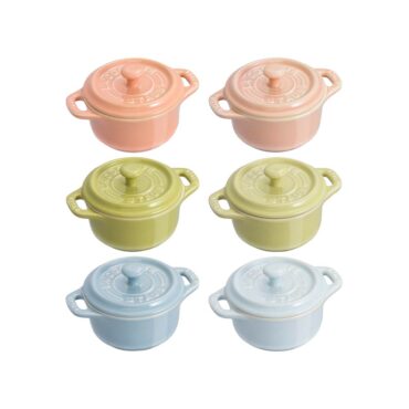 Staub Ceramic Macaron Mini Casseroles - 6 Pcs