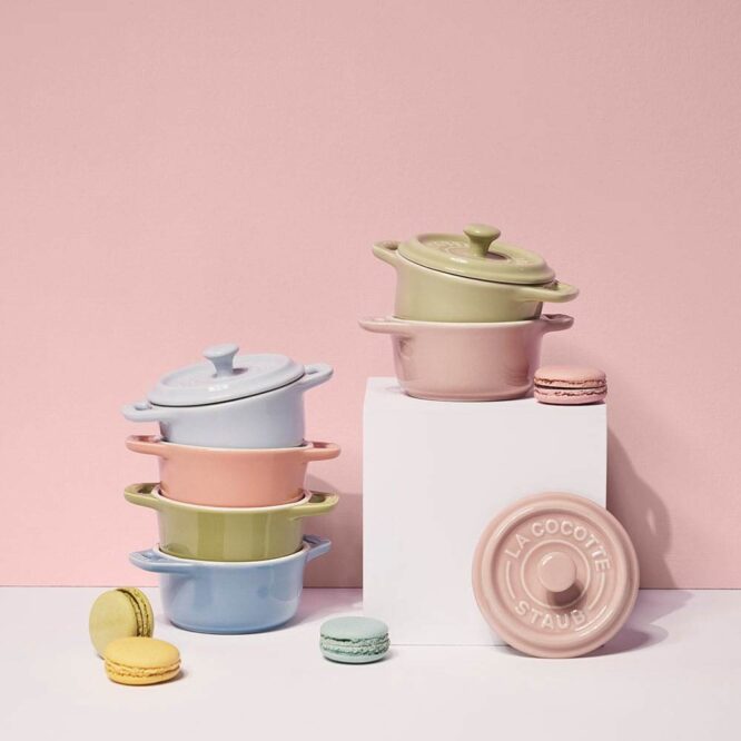 Staub Ceramic Macaron Mini Casseroles - 6 Pcs
