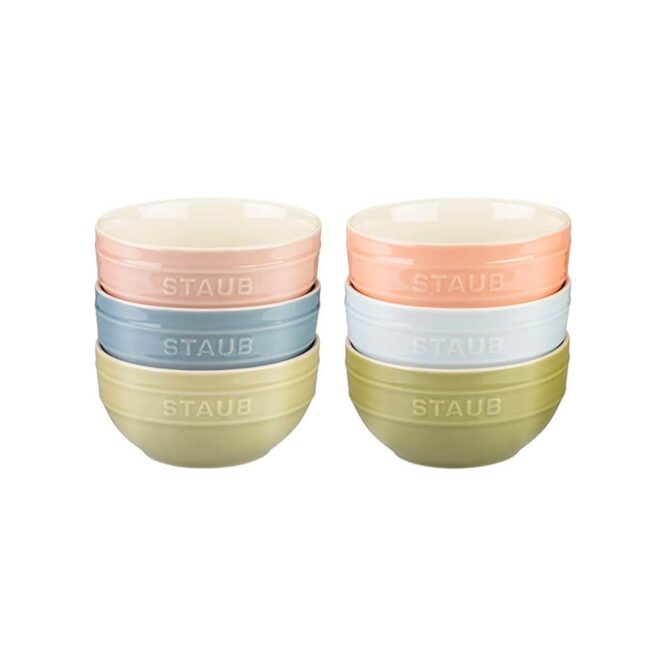 Staub Ceramic Macaron Bowls - 6 Pcs