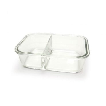 Iris Glass Lunch Box with Divider 950ml