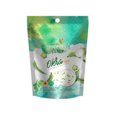 Greenday Fusion Okra Chips Sour Cream & Onion Flavor 14g