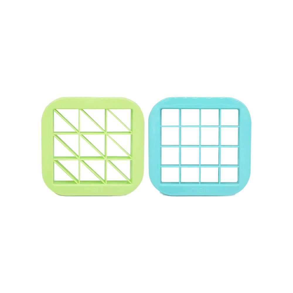 Melii Bite Size Food & Sandwich Cutter - Blue & Lime