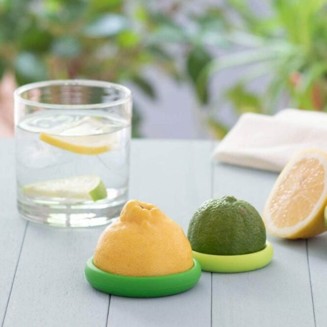 Food Huggers Reusable Silicone Citrus Savers - 2 Pcs