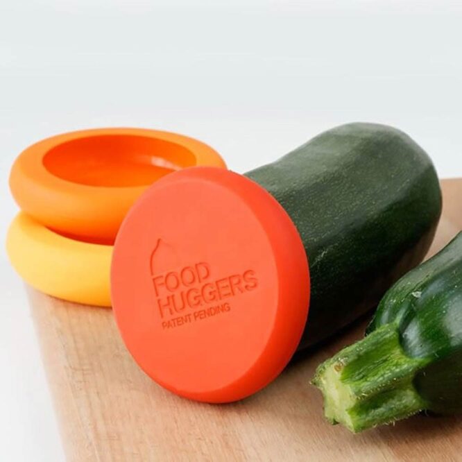 Food Huggers Reusable Silicone Food Savers - 5 Pcs